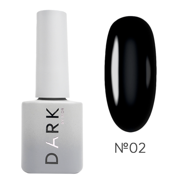 Гель-лак DARK Gel Polish №002, черный, 10 мл