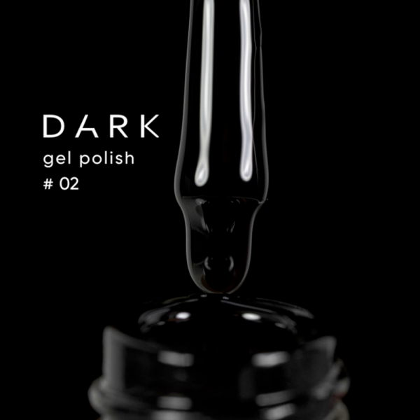Гель-лак DARK Gel Polish №002, черный, 10 мл