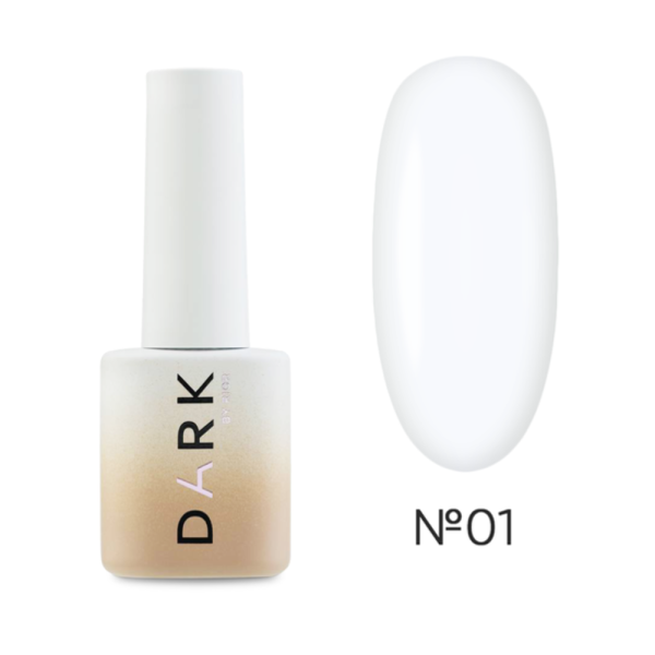 Гель-лак DARK Gel Polish №001, білий, 6 мл