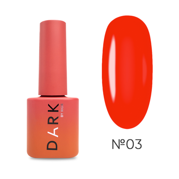 Гель-лак DARK Gel Polish №003, классический красный, 6 мл