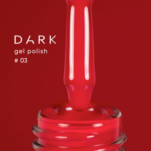 Гель-лак DARK Gel Polish №003, классический красный, 6 мл