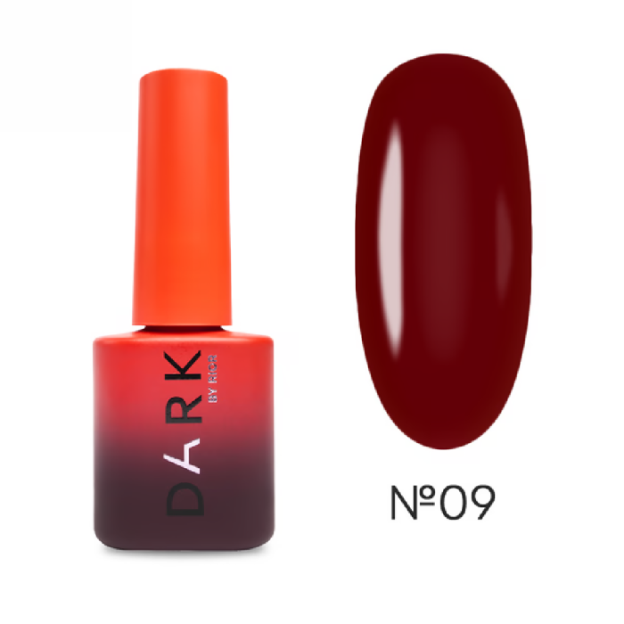 Гель-лак DARK Gel Polish №009, винний червоний, 6 мл