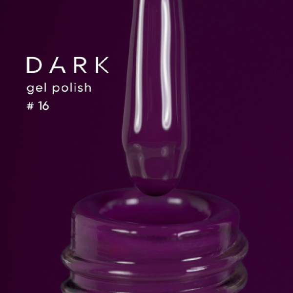 Гель-лак DARK Gel Polish №016, баклажан, 6 мл