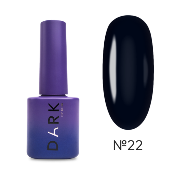 Гель-лак DARK Gel Polish №022, холодный тёмно-синий, 6 мл