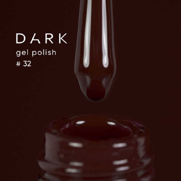 Гель-лак DARK Gel Polish №032, коричневый, 6 мл