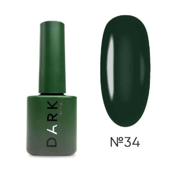 Гель-лак DARK Gel Polish №034, темний хакі, 6 мл