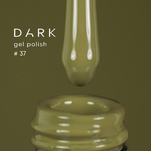Гель-лак DARK Gel Polish №037, оливковий, 6 мл
