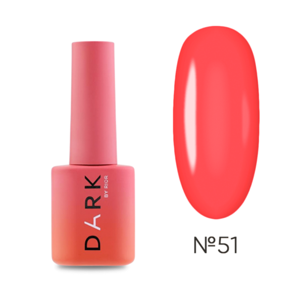 Гель-лак DARK Gel Polish №051, кораллово-розовый, 6 мл