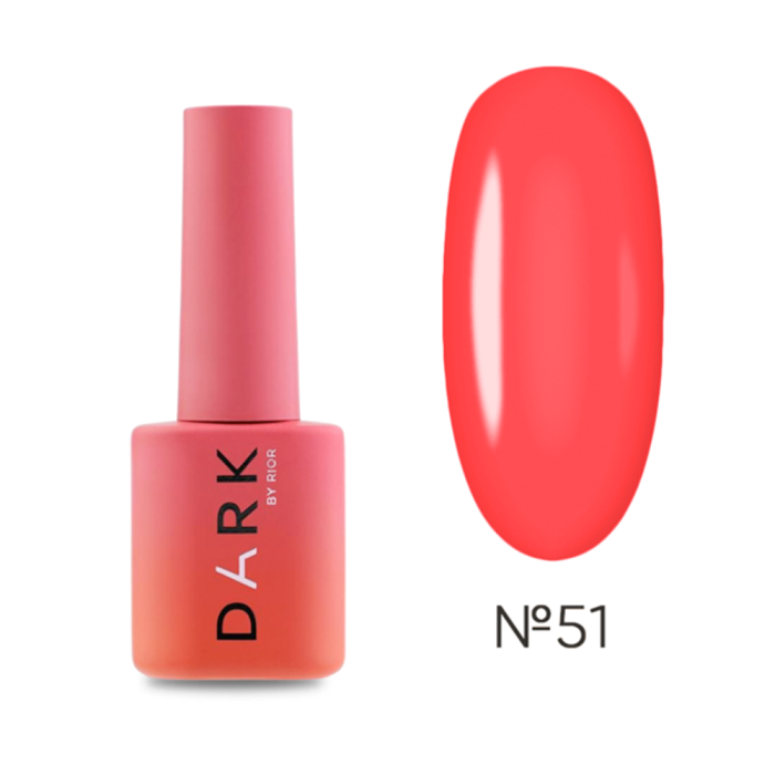 Гель-лак DARK Gel Polish №051, кораллово-розовый, 6 мл