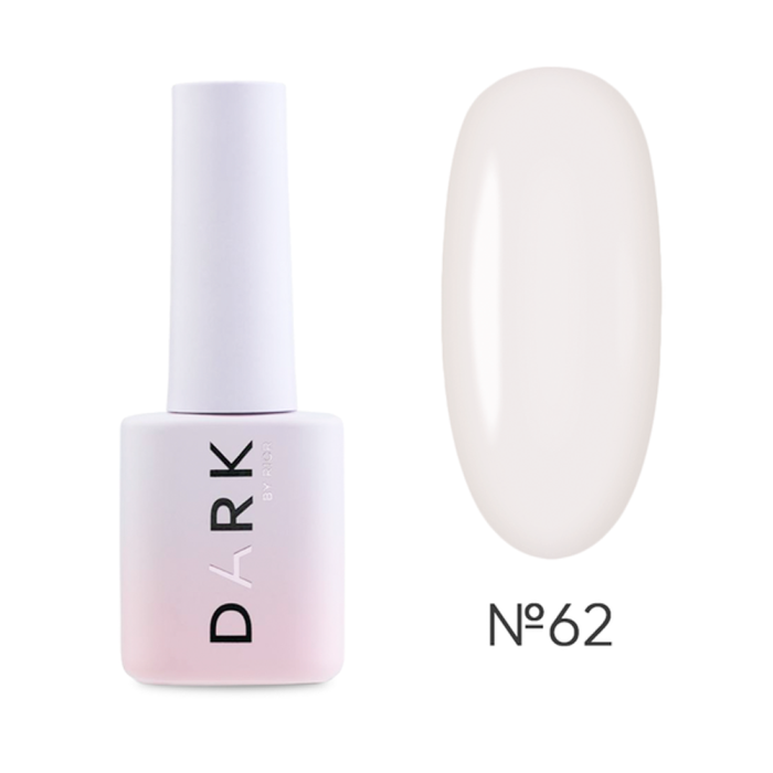 Гель-лак DARK Gel Polish №062, кремово-молочний, 6 мл