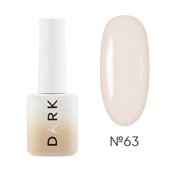 Гель-лак DARK Gel Polish №063, кремовый нюд, 6 мл
