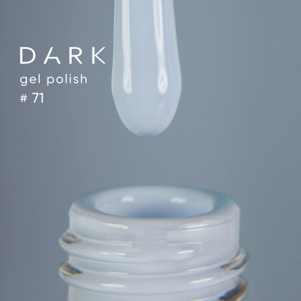 Гель-лак DARK Gel Polish №071, молочно-голубой, 6 мл