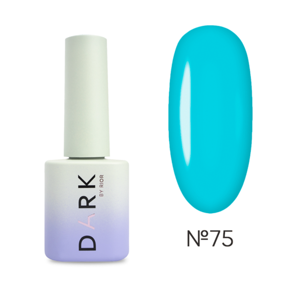 Гель-лак DARK Gel Polish №075, бірюзовий, 6 мл