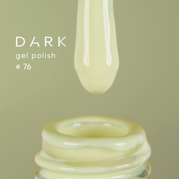 Гель-лак DARK Gel Polish №076, пастельно-жёлтый, 6 мл