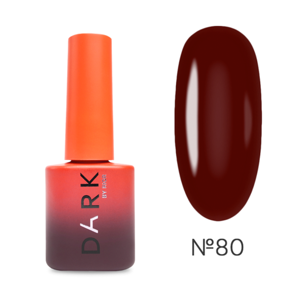 Гель-лак DARK Gel Polish №080, темно-бордовий, 6 мл