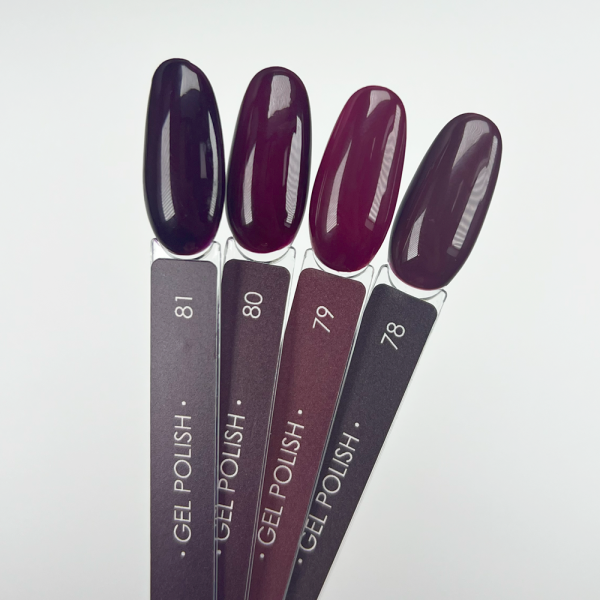 Гель-лак DARK Gel Polish №080, темно-бордовий, 6 мл