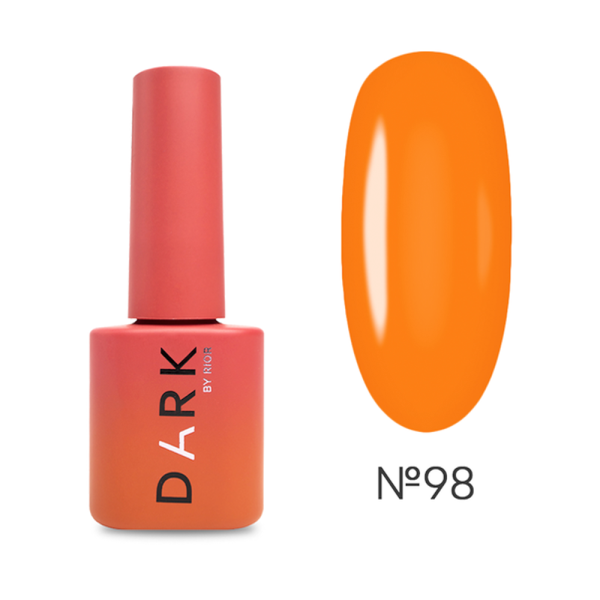 Гель-лак DARK Gel Polish №098, оранжевый, 6 мл