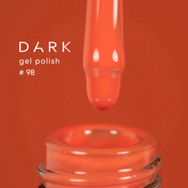Гель-лак DARK Gel Polish №098, оранжевый, 6 мл
