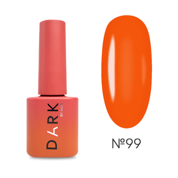Гель-лак DARK Gel Polish №099, огненно-оранжевый, 6 мл