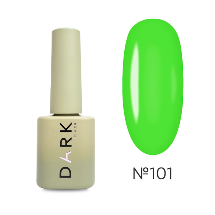 Гель-лак DARK Gel Polish №101, яркий зелёный, 6 мл
