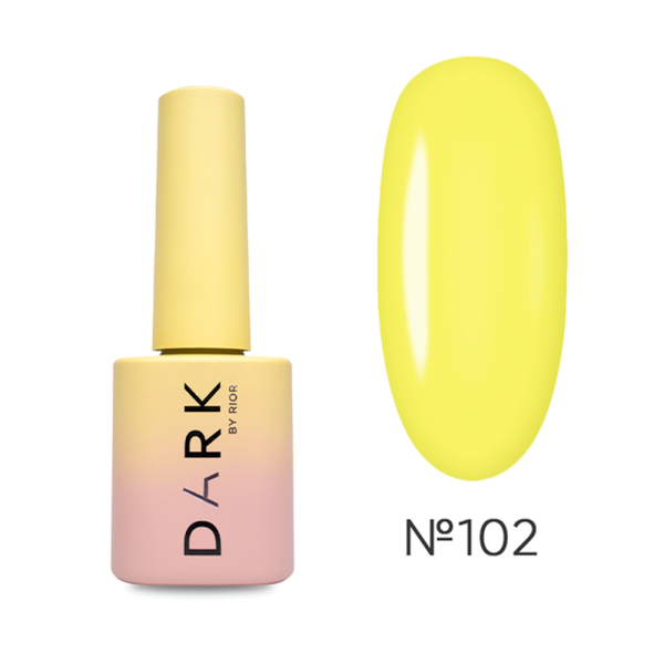Гель-лак DARK Gel Polish №102, жёлтый, 6 мл