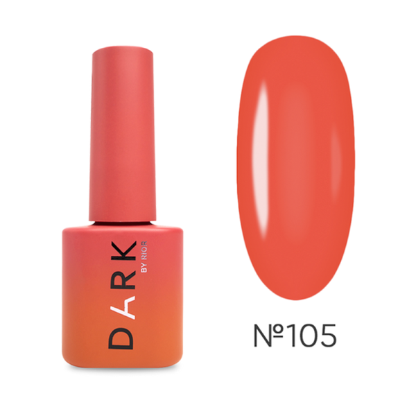 Гель-лак DARK Gel Polish №105, красный неон, 6 мл
