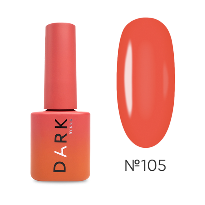 Гель-лак DARK Gel Polish №105, красный неон, 6 мл