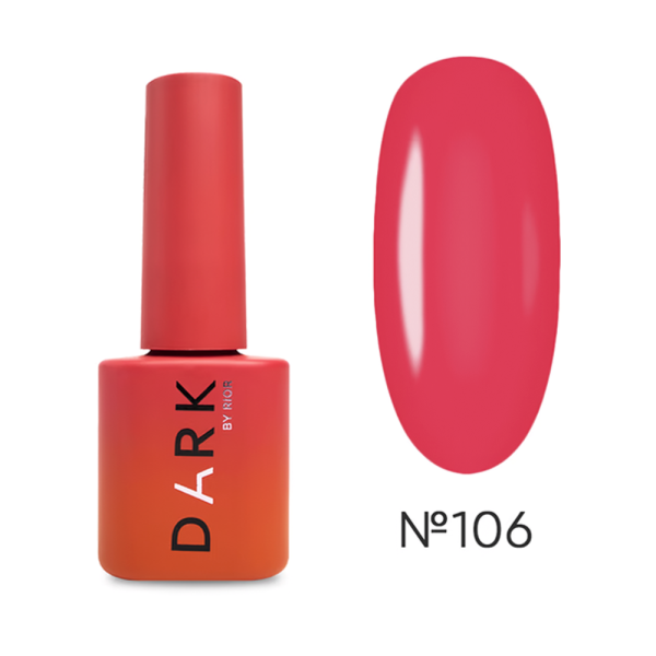 Гель-лак DARK Gel Polish №106, малиновий, 6 мл