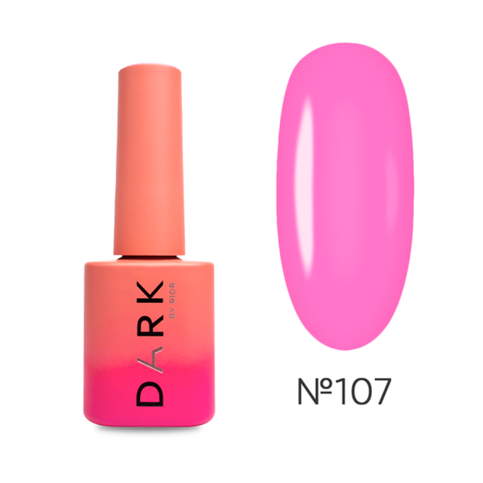 Гель-лак DARK Gel Polish №107, розовый неон, 6 мл