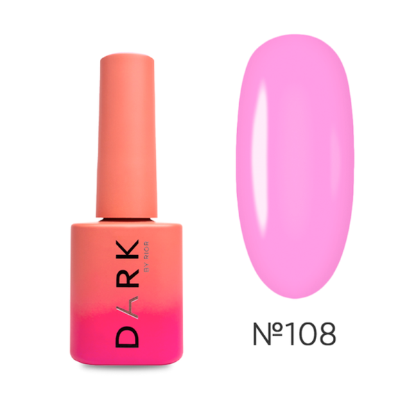 Гель-лак DARK Gel Polish №108, ярко-розовый, 6 мл