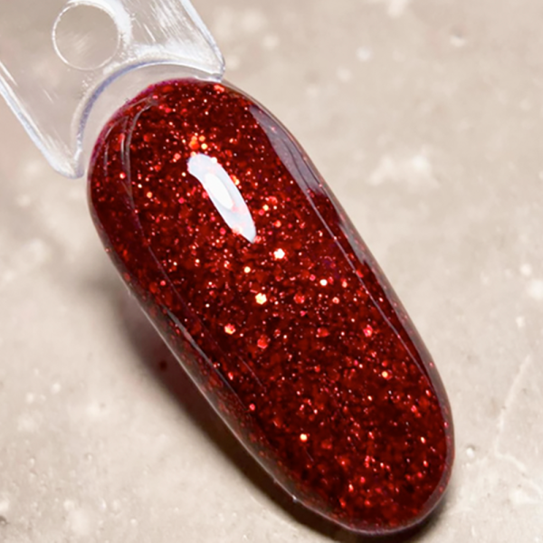 Гель-лак DARK Gel Polish №111, красный с блестками, 6 мл