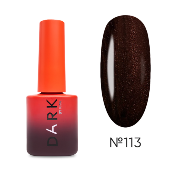 Гель-лак DARK Gel Polish №113, коричневый с шиммером, 6 мл