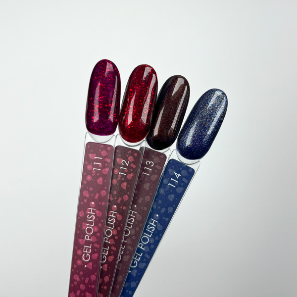 Гель-лак DARK Gel Polish №113, коричневый с шиммером, 6 мл