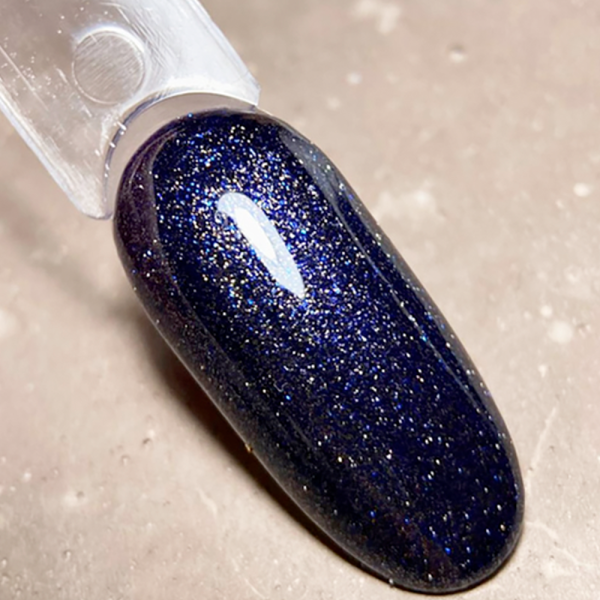 Гель-лак DARK Gel Polish №114, синій з блискітками, 6 мл