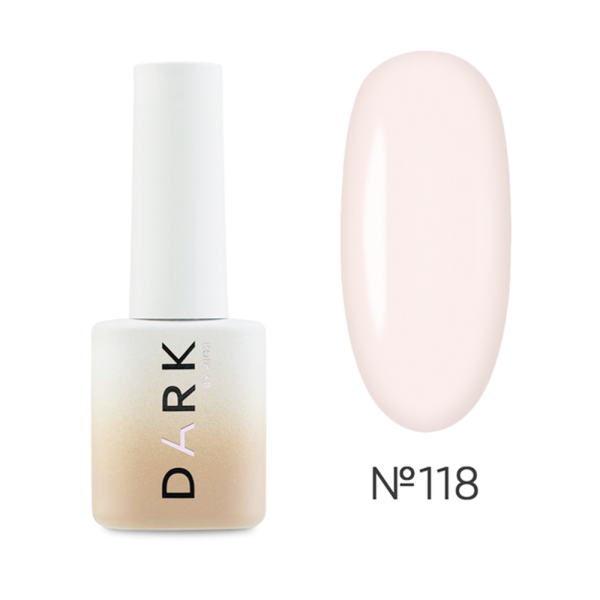 Гель-лак DARK Gel Polish №118, молочно-розовый, 6 мл