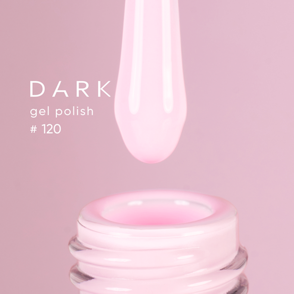 Гель-лак DARK Gel Polish №120, пастельно-розовый, 6 мл