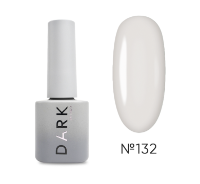 Гель-лак DARK Gel Polish №132, світло-сірий, 6 мл