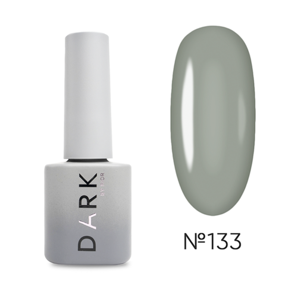 Гель-лак DARK Gel Polish №133, серо-оливковый, 6 мл