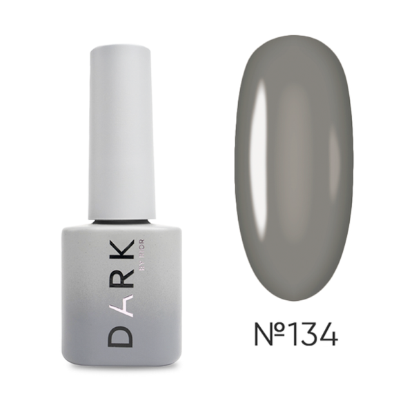 Гель-лак DARK Gel Polish №134, темно-сірий, 6 мл