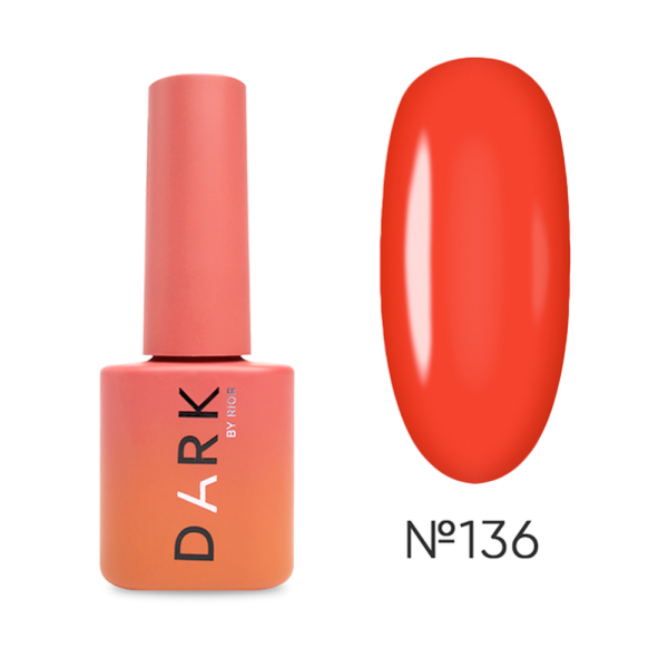 Гель-лак DARK Gel Polish №136, красный, 6 мл