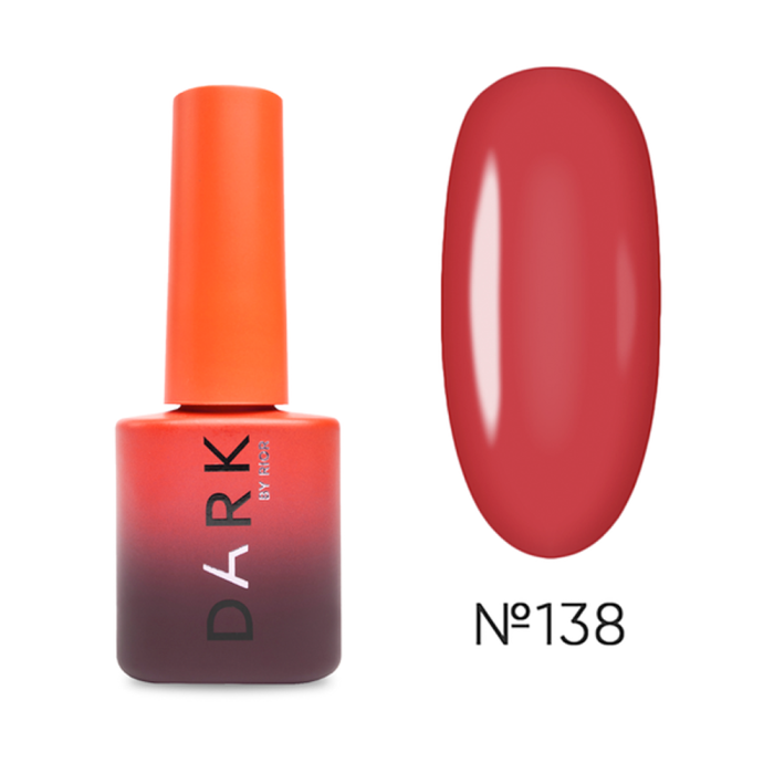 Гель-лак DARK Gel Polish №138, темно-червоний, 6 мл