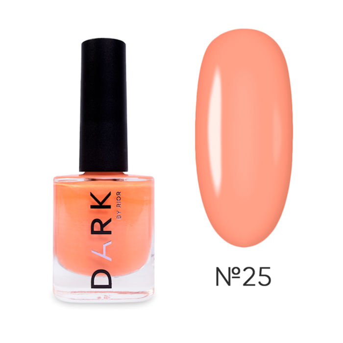 DARK Stamping Polish №25 - лак для стемпінгу, неоновий персиковий, 10 мл