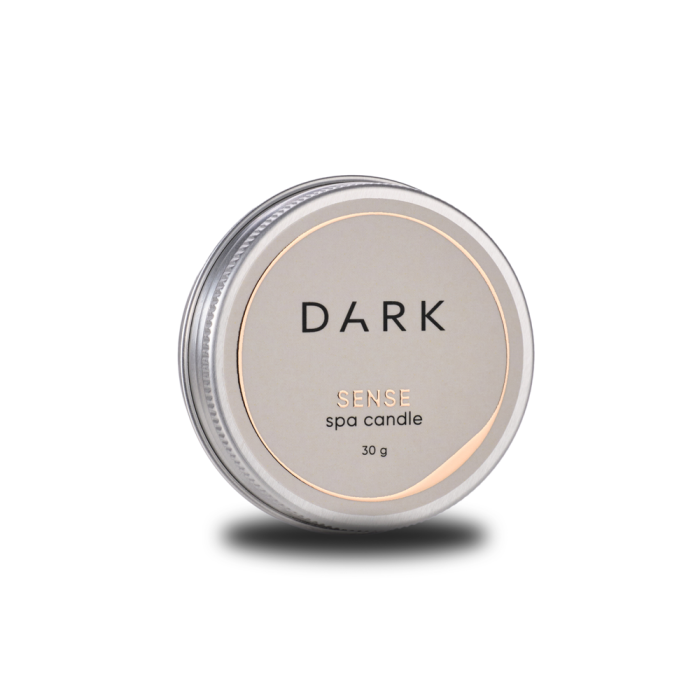 Массажная-СПА свеча DARK Spa Candle Sense, с ароматом граната и цветов, 30 г