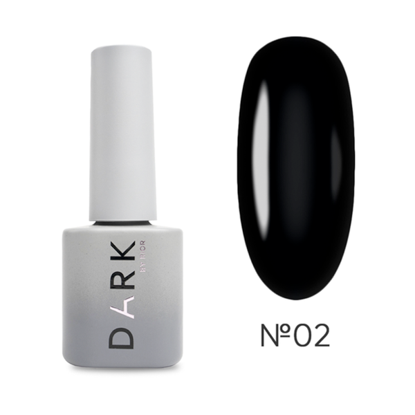 Гель-лак DARK Gel Polish №002, чорний, 6 мл