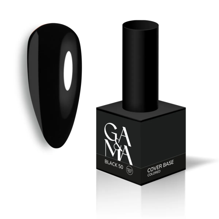 База камуфлююча GA&MA Cover Base №0050 Black, чорна, 15 мл