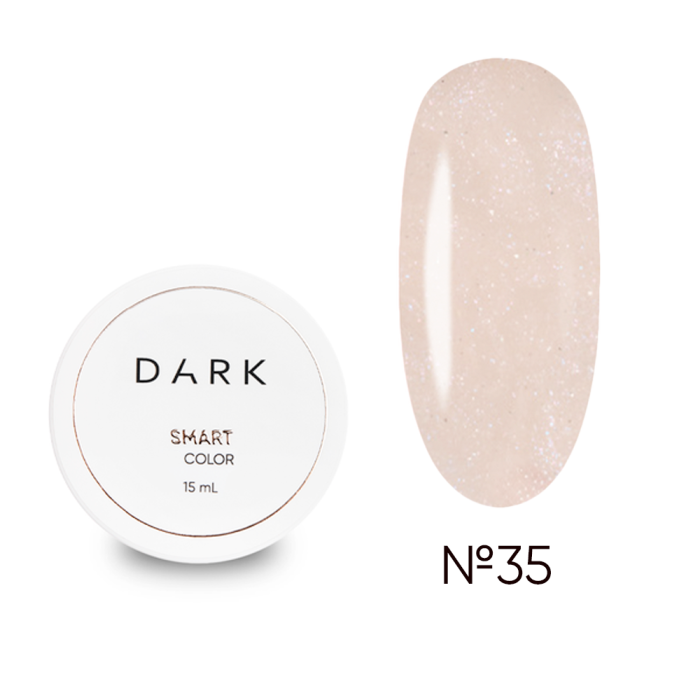 DARK Smart Builder Gel 35 - конструюючий гель, бежевий із шиммером, 15 мл