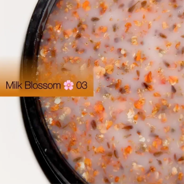 DANNY Milk Blossom Gel №03 - конструюючий гель, персиковий із сухоцвітами, 15 мл