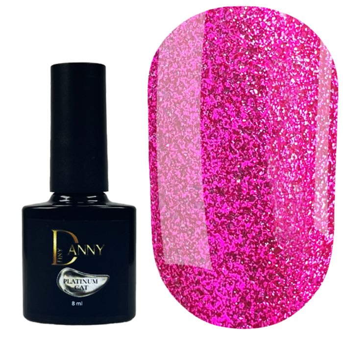 Гель-лак кошачий глаз DANNY Platinum Cat Eye №03, малиновый, 8 мл