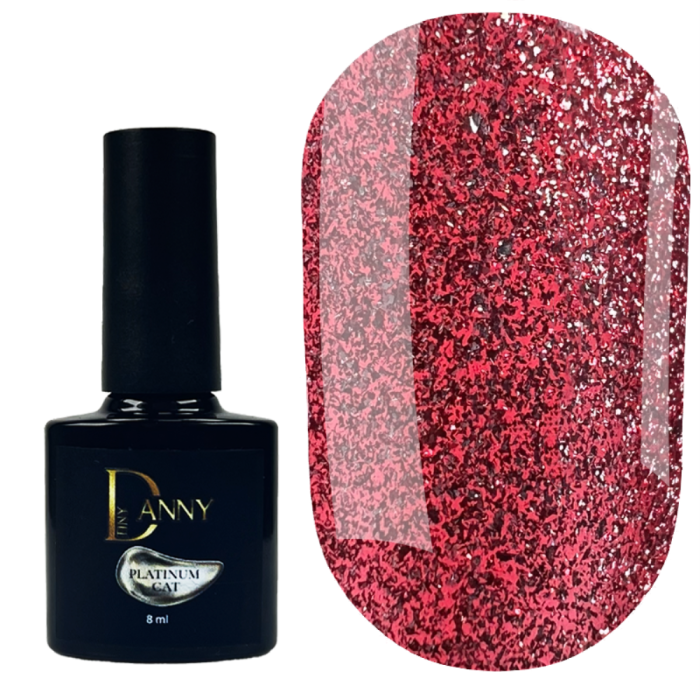 Гель-лак кошачий глаз DANNY Platinum Cat Eye №04, ягодный, 8 мл