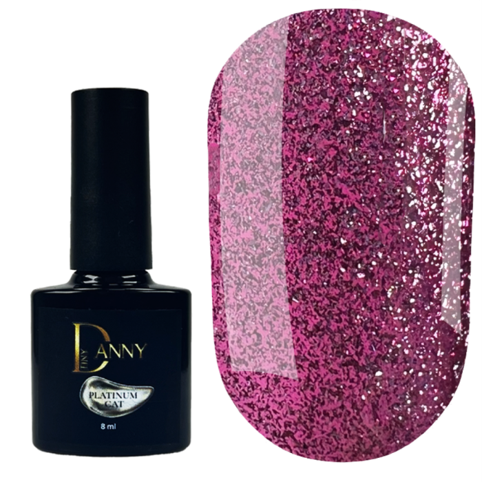 Гель-лак котяче око DANNY Platinum Cat Eye №05, сливовий, 8 мл
